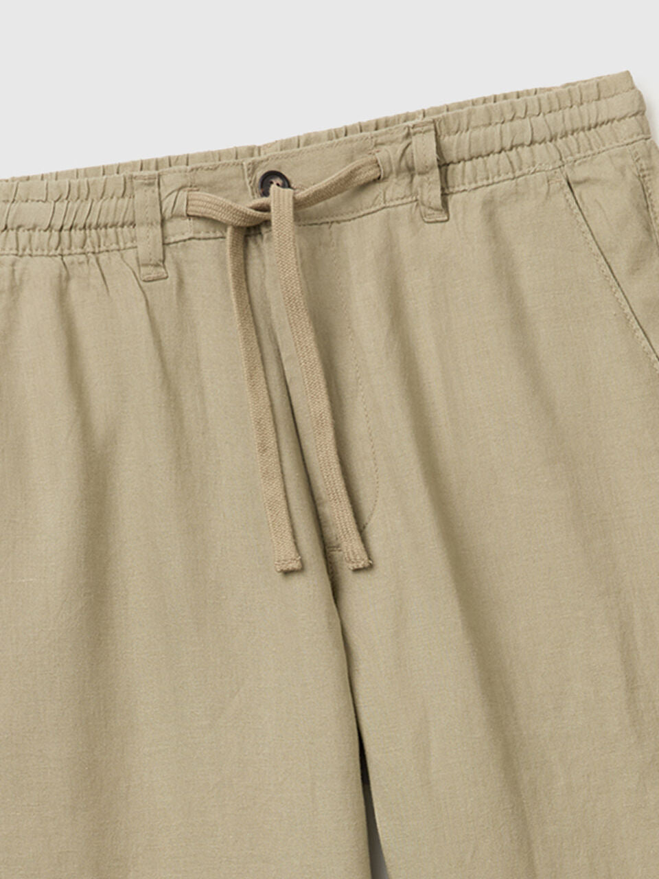 TROUSERS IN PURE LINEN WITH DRAWSTRING