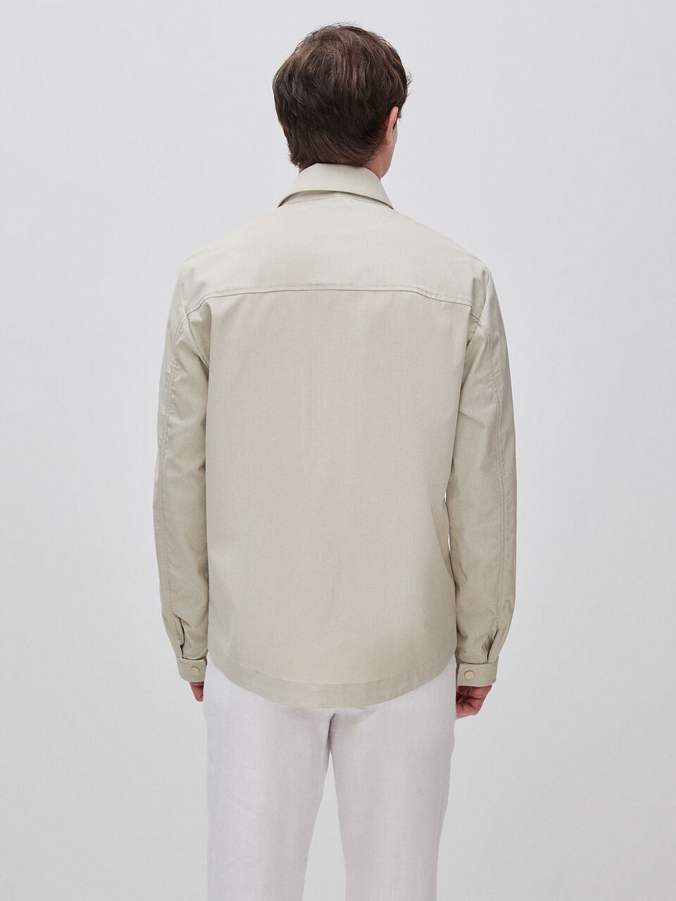 COATED LINEN BLEND JACKET
