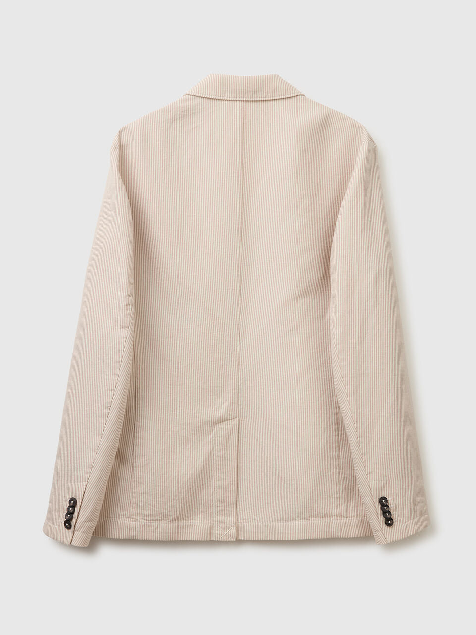 SINGLE-BREASTED LINEN BLEND BLAZER