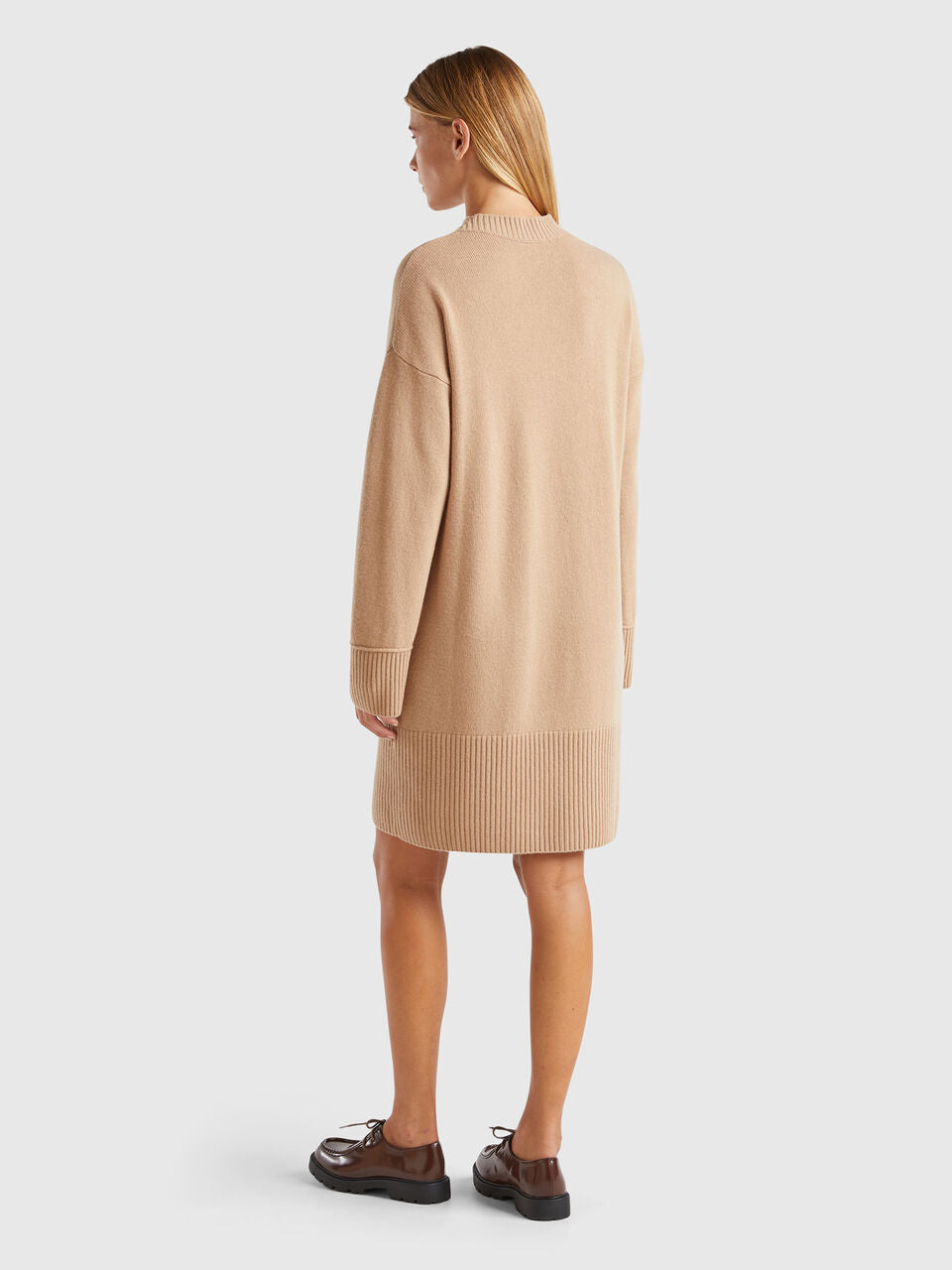 TURTLENECK DRESS IN WOOL BLEND