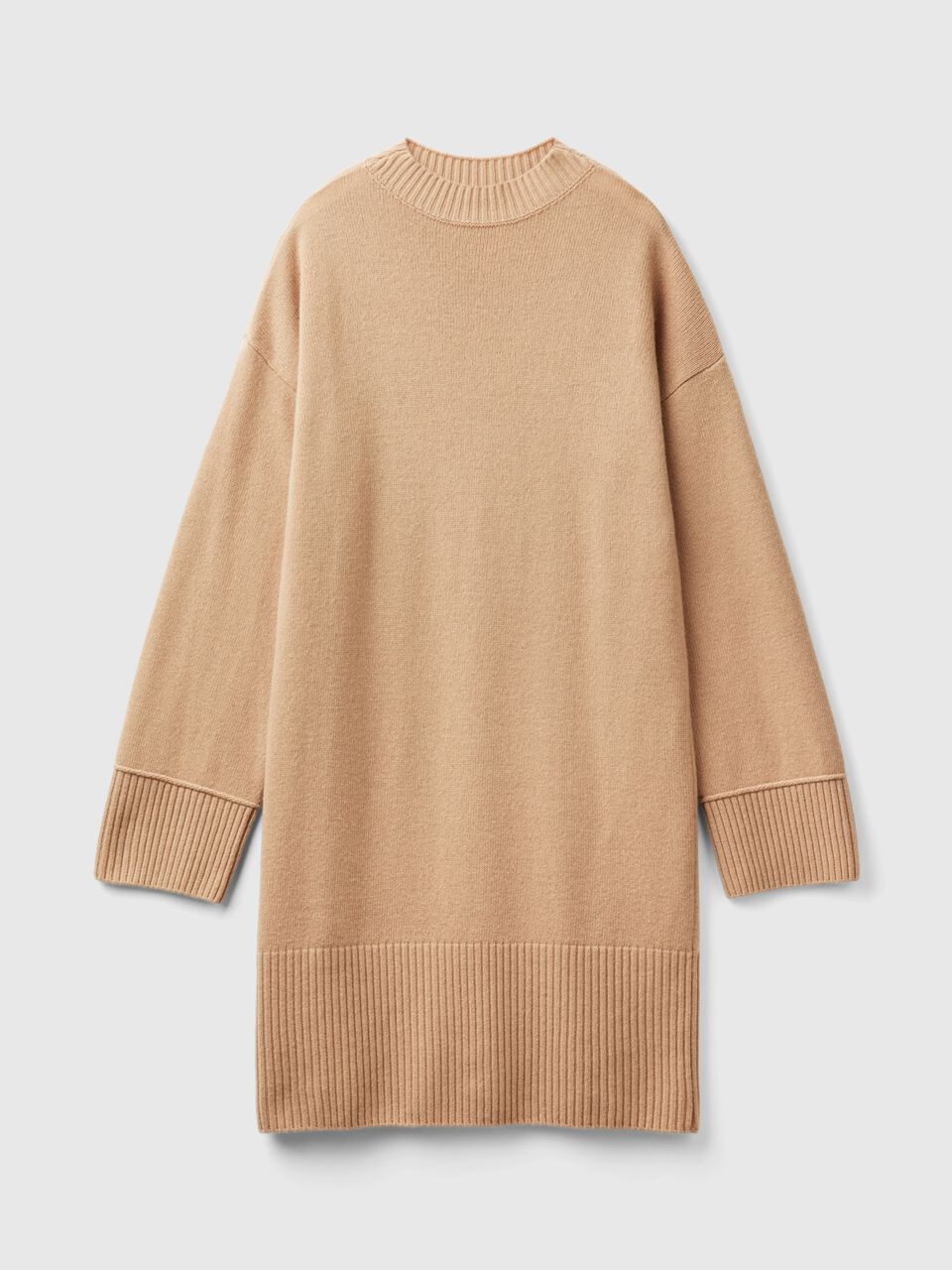 TURTLENECK DRESS IN WOOL BLEND