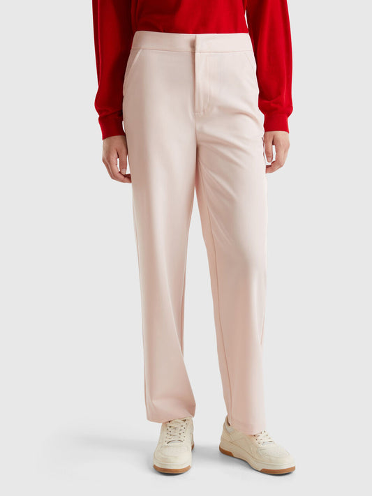 REGULAR FIT FLOWY TROUSERS