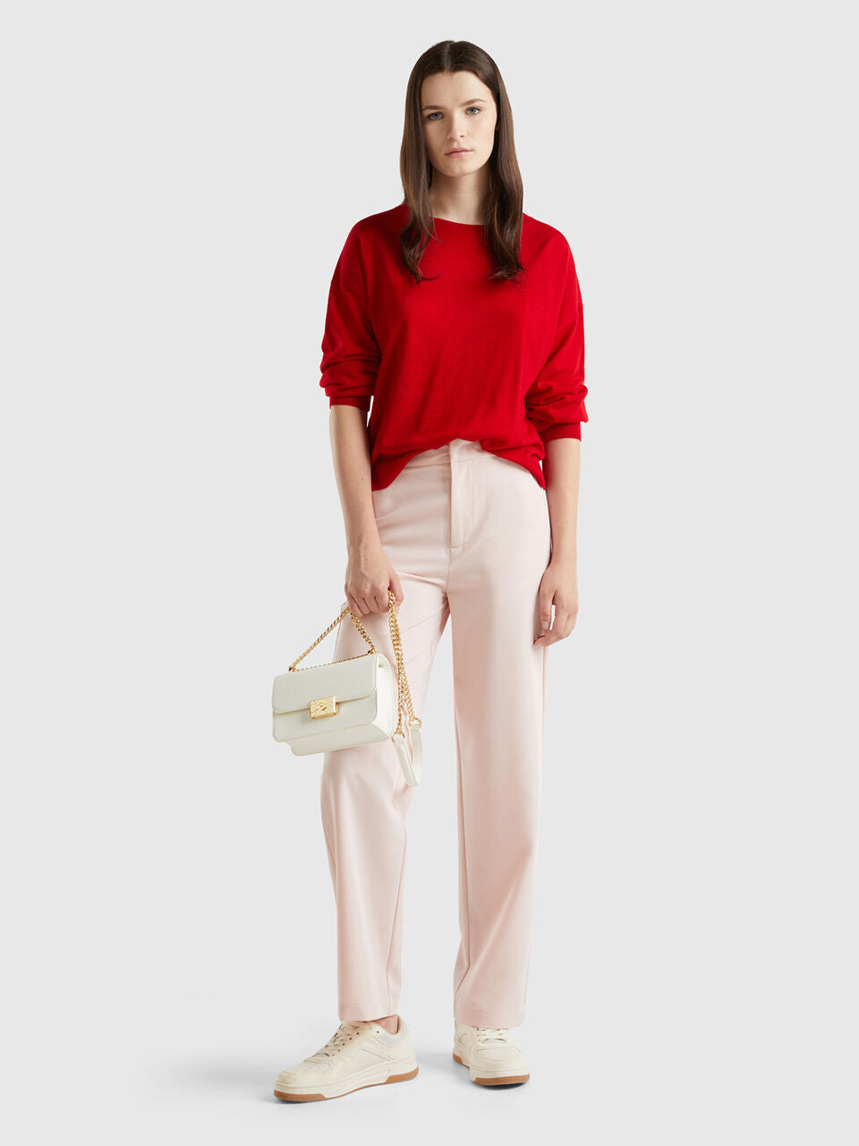 REGULAR FIT FLOWY TROUSERS