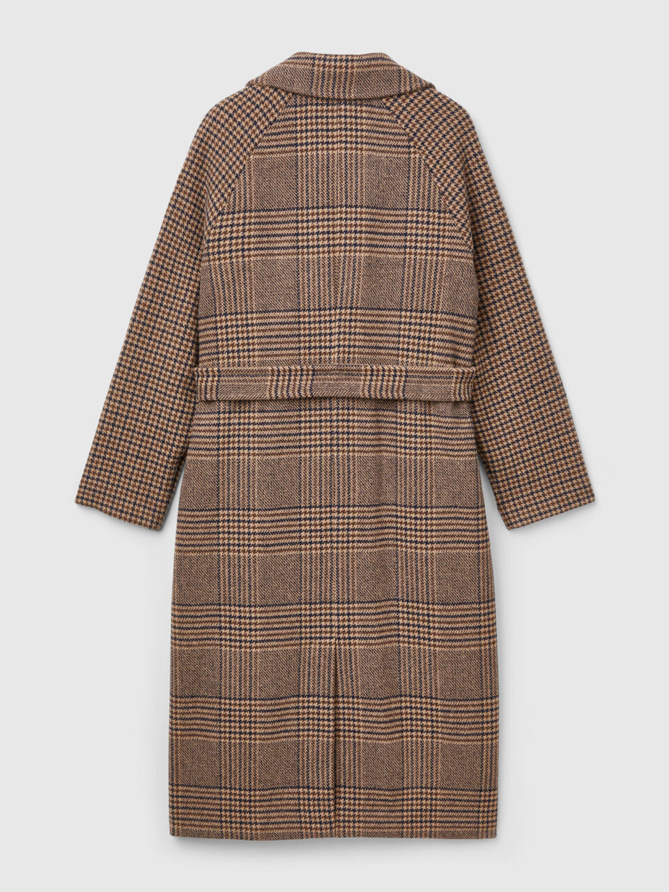 DOUBLE-BREASTED PRINCE OF WALES COAT