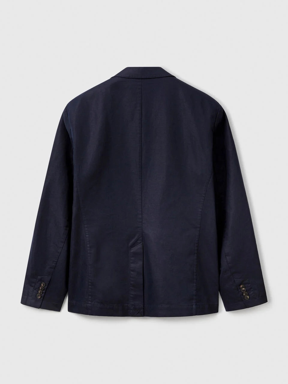 SINGLE-BREASTED LINEN BLEND BLAZER