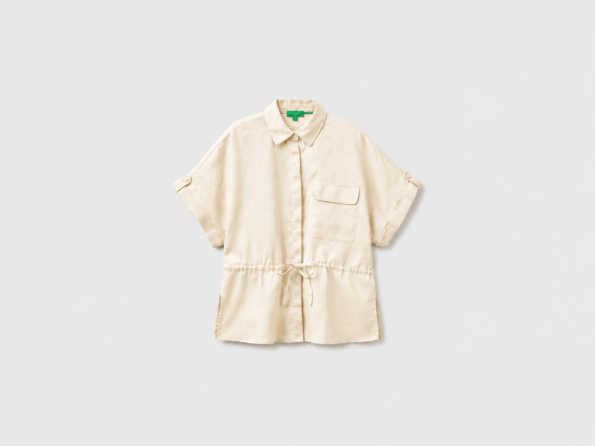 SAHARAN SHIRT IN PURE LINEN