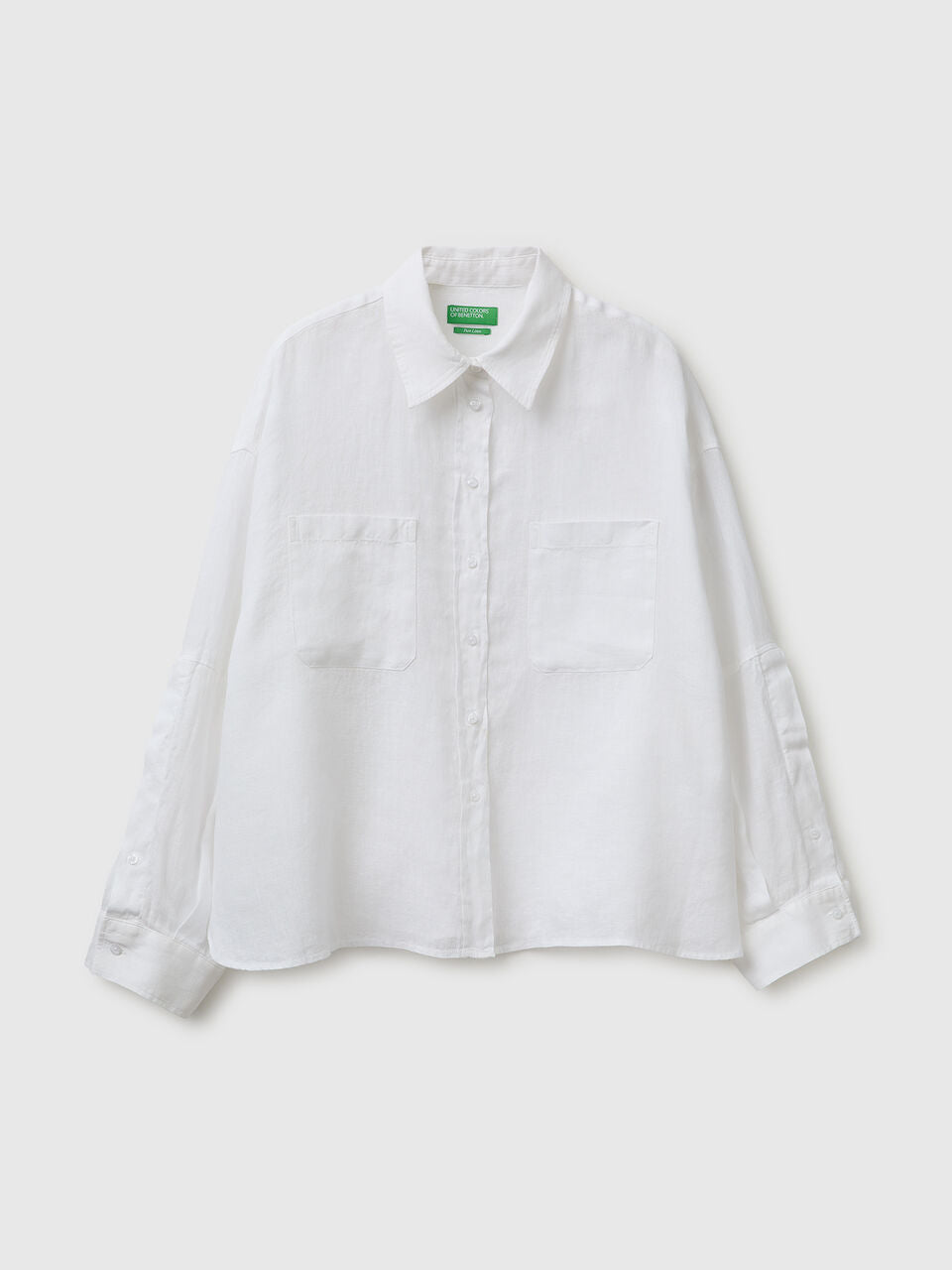 100% LINEN SHIRT WITH POCKETS