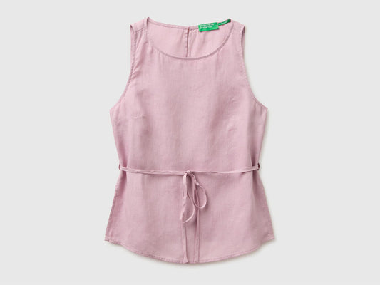 100% LINEN TANK TOP WITH STRAP