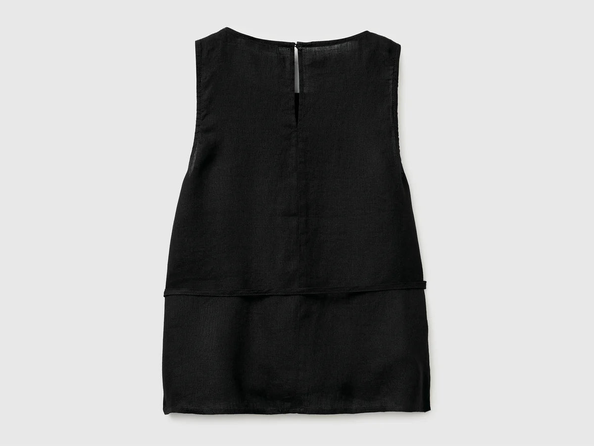 100% LINEN TANK TOP WITH STRAP
