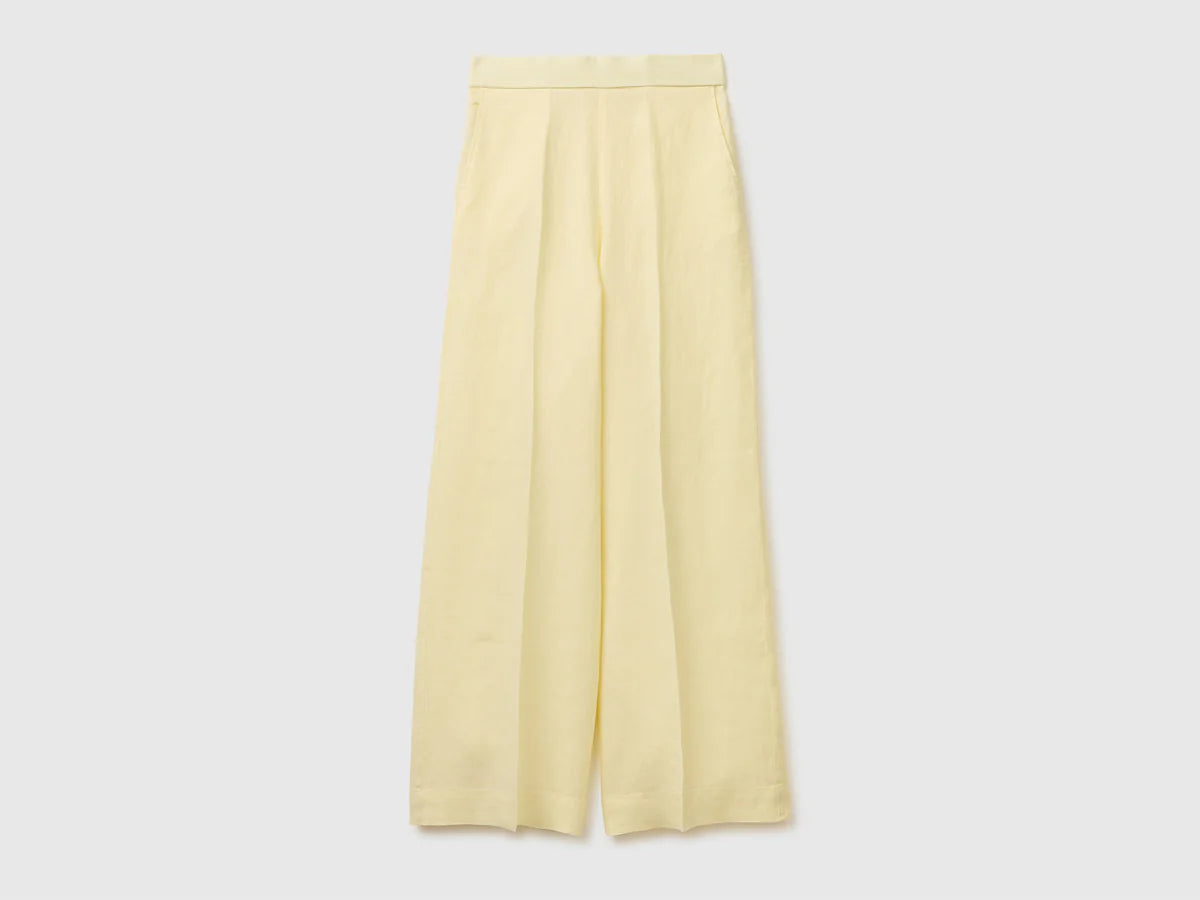 PALAZZO TROUSERS IN PURE LINEN