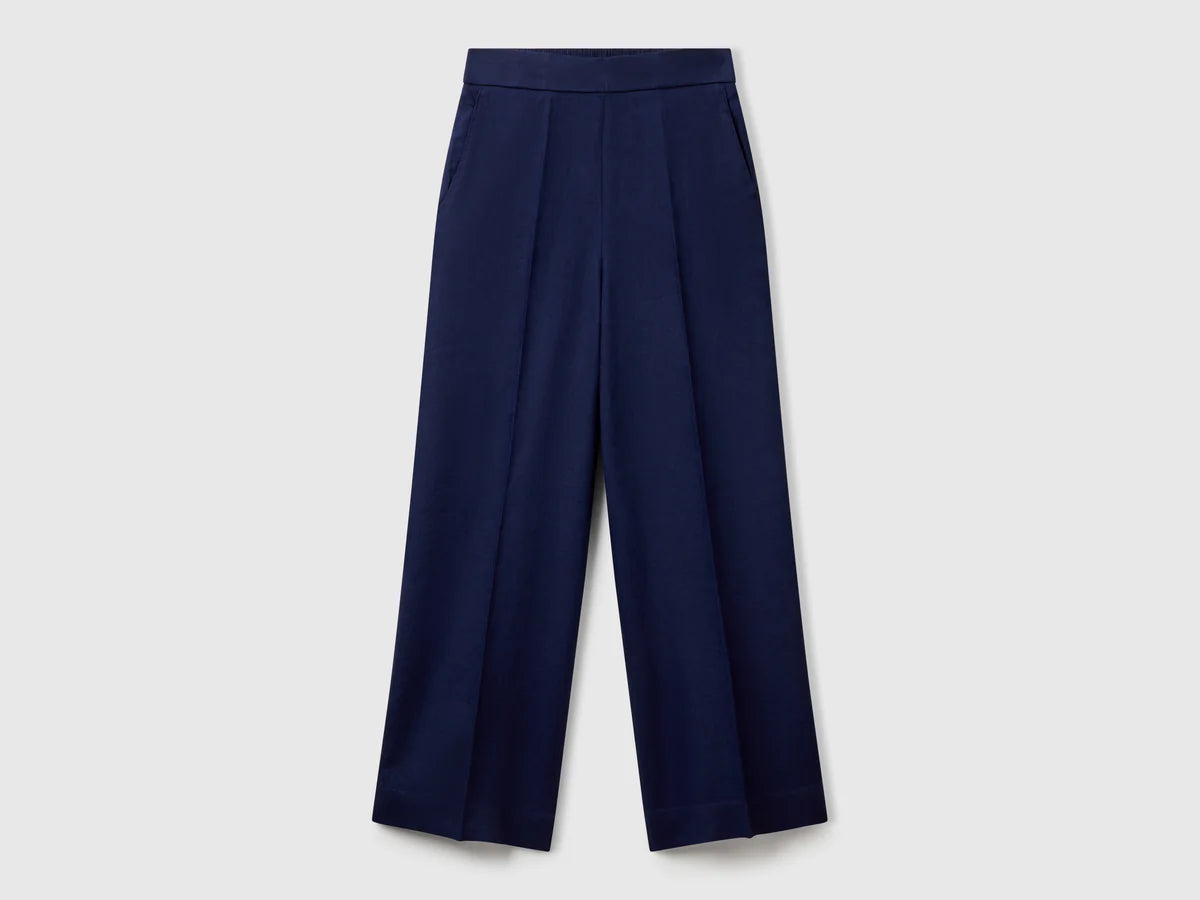 PALAZZO TROUSERS IN PURE LINEN