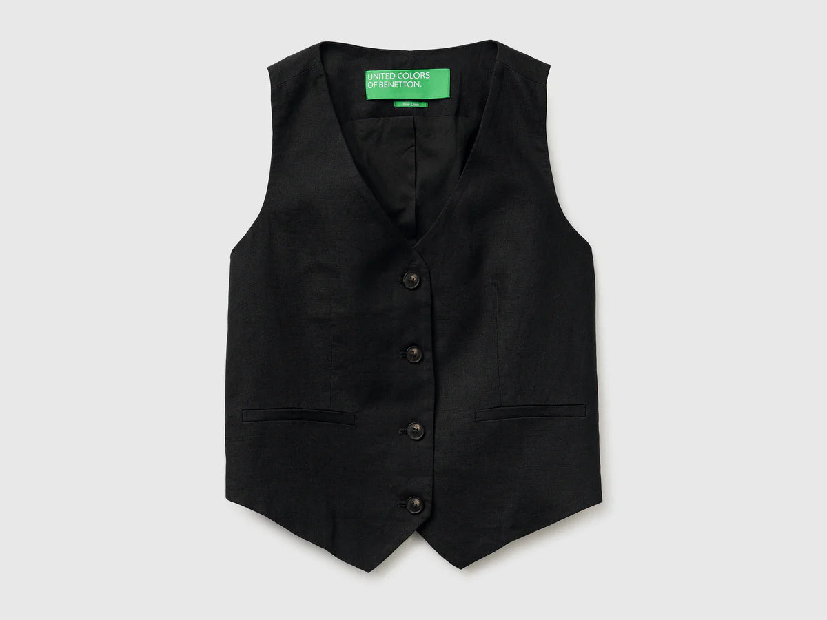 100% LINEN VEST