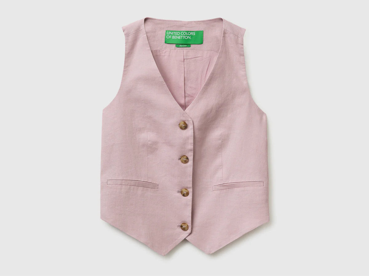 100% LINEN VEST