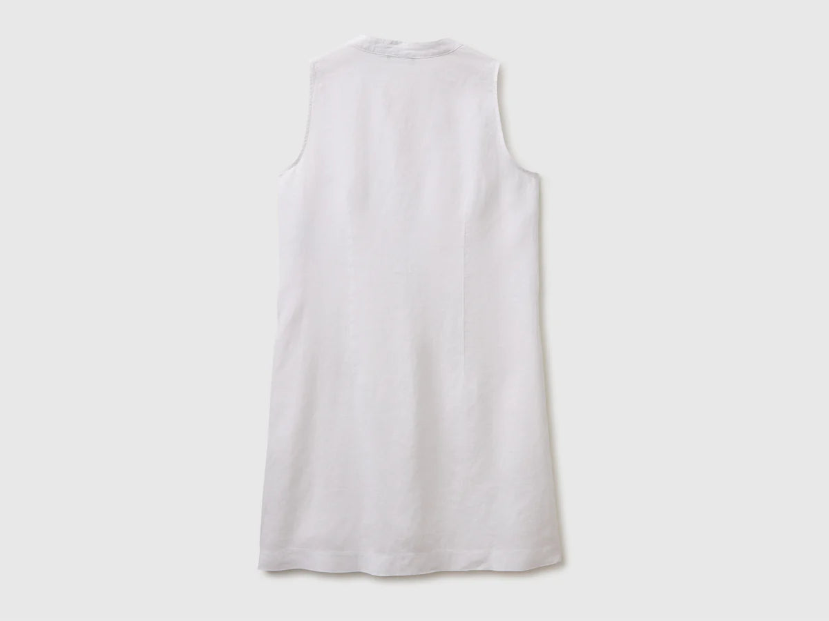 100% LINEN SHORT DRESS