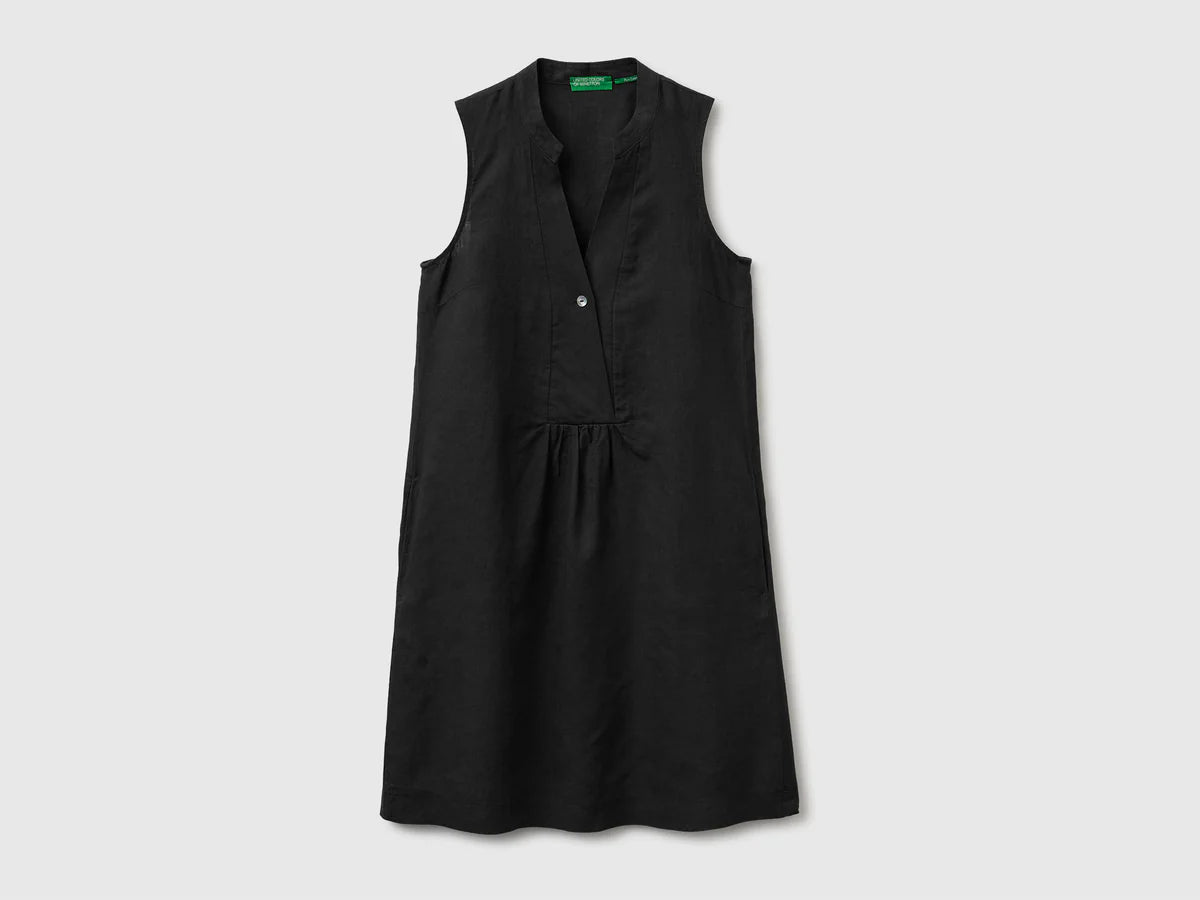 100% LINEN SHORT DRESS