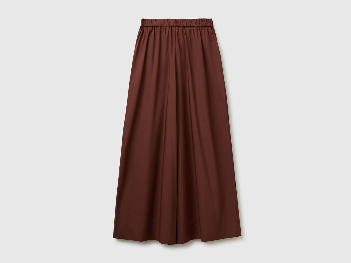 WIDE TROUSERS IN PURE COTTON