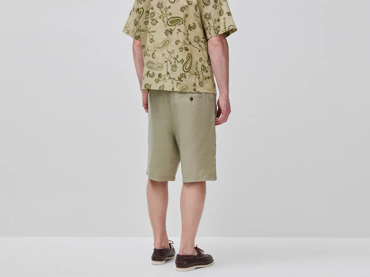 PURE LINEN BERMUDA SHORTS
