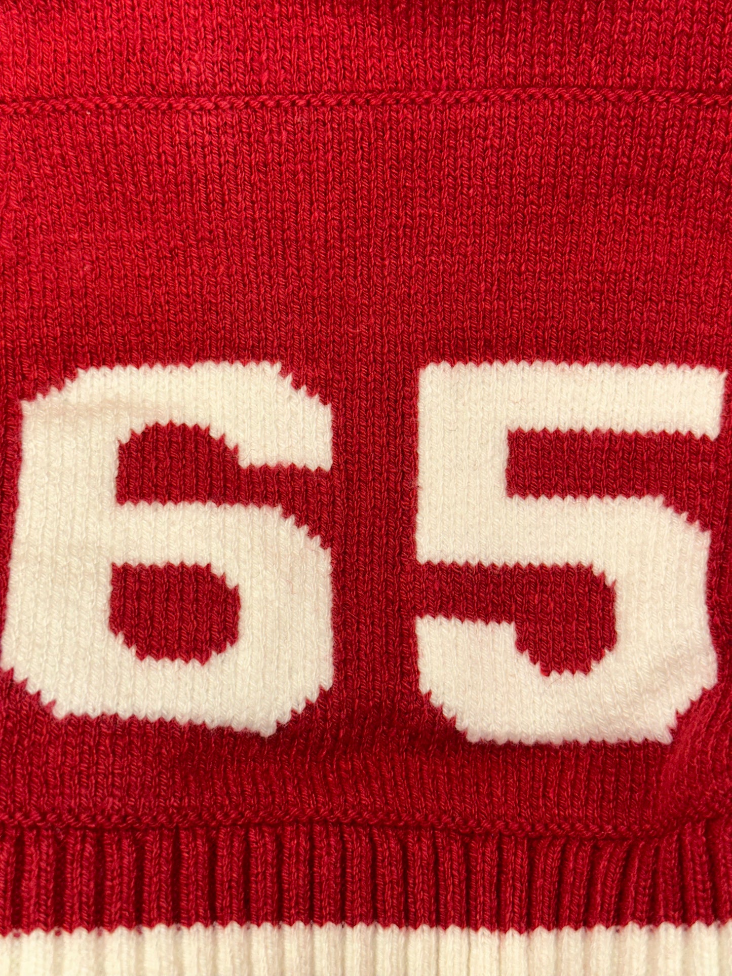 SWEATER WITH NUMBER INLAY