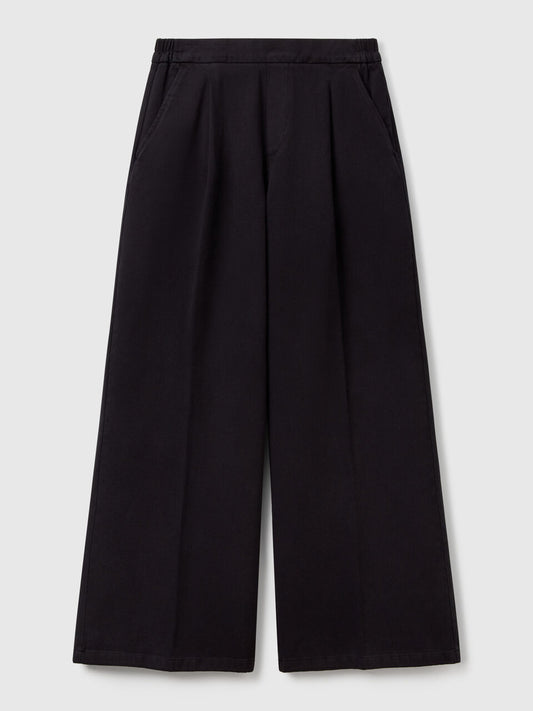 HIGH-WAISTED PALAZZO TROUSERS