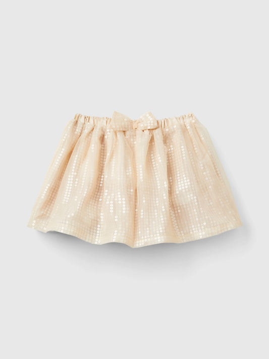 TULLE SKIRT WITH SEQUINS