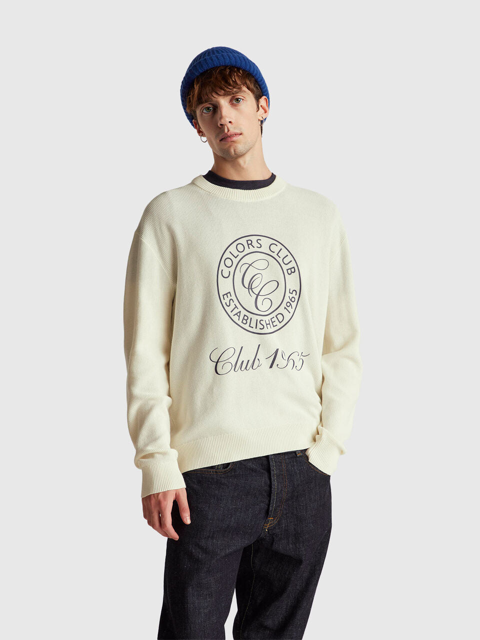 SWEATER WITH LOGO PRINT