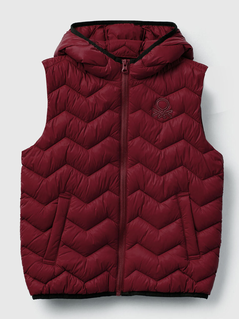 PADDED VEST WITH HOOD