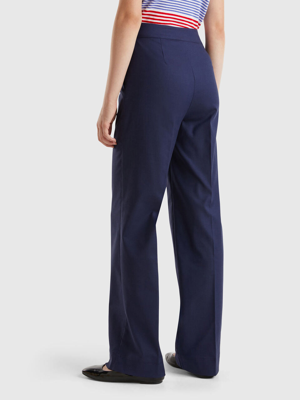 HIGH-WAISTED PALAZZO TROUSERS