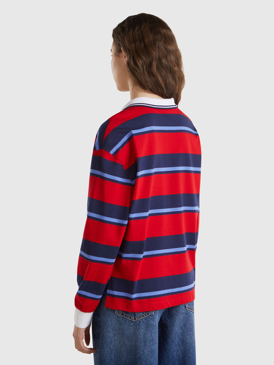 STRIPED POLO IN PURE COTTON