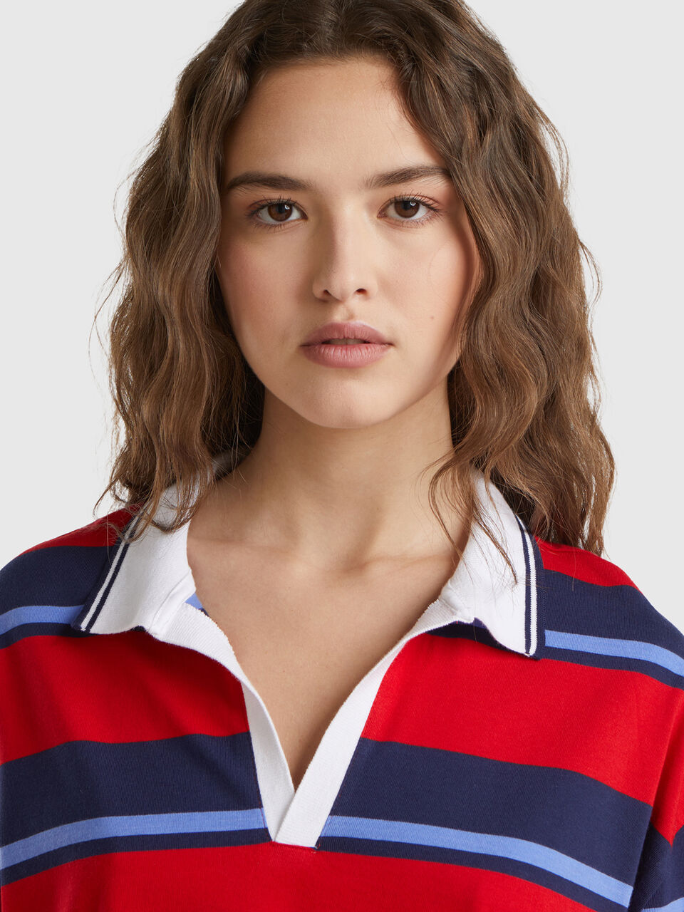 STRIPED POLO IN PURE COTTON