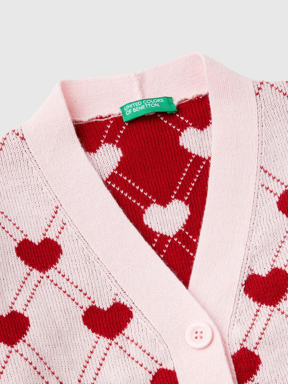 CARDIGAN WITH HEART MOTIF