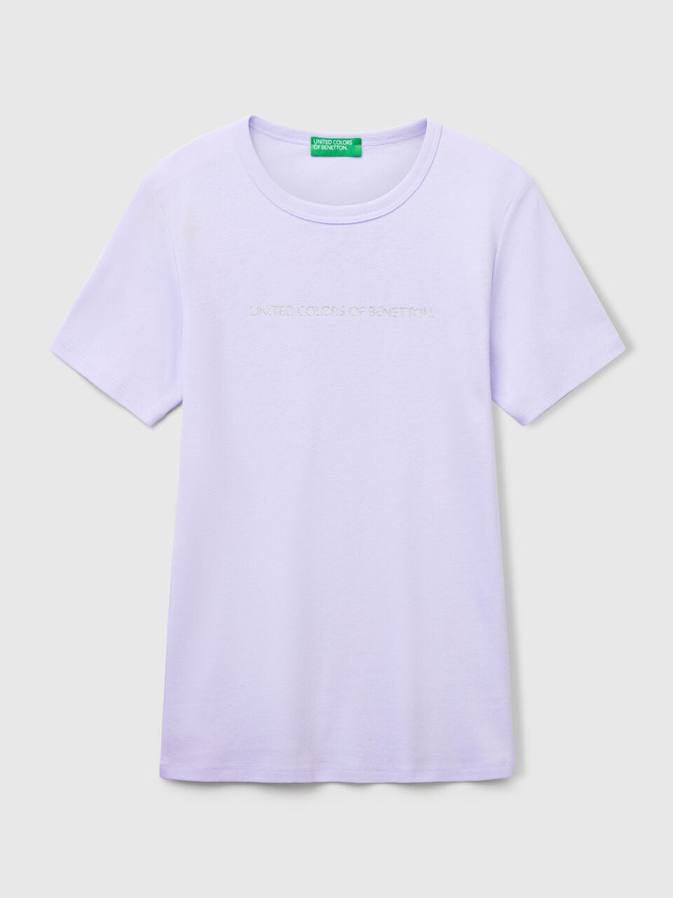 T-SHIRT IN 100% COTTON WITH GLITTER PRINT LOGO