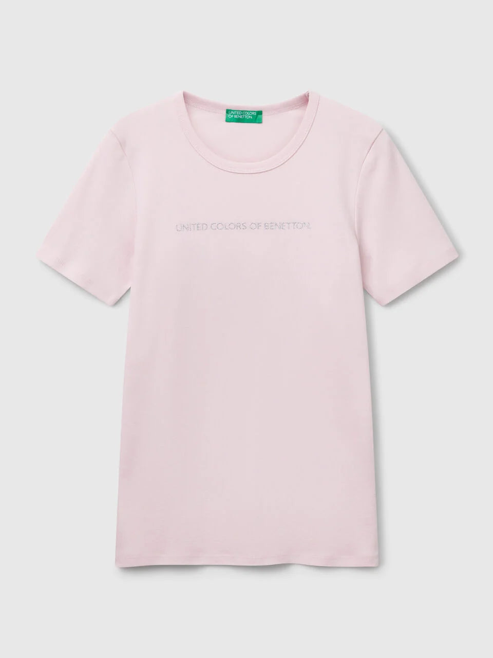 T-SHIRT IN 100% COTTON WITH GLITTER PRINT LOGO