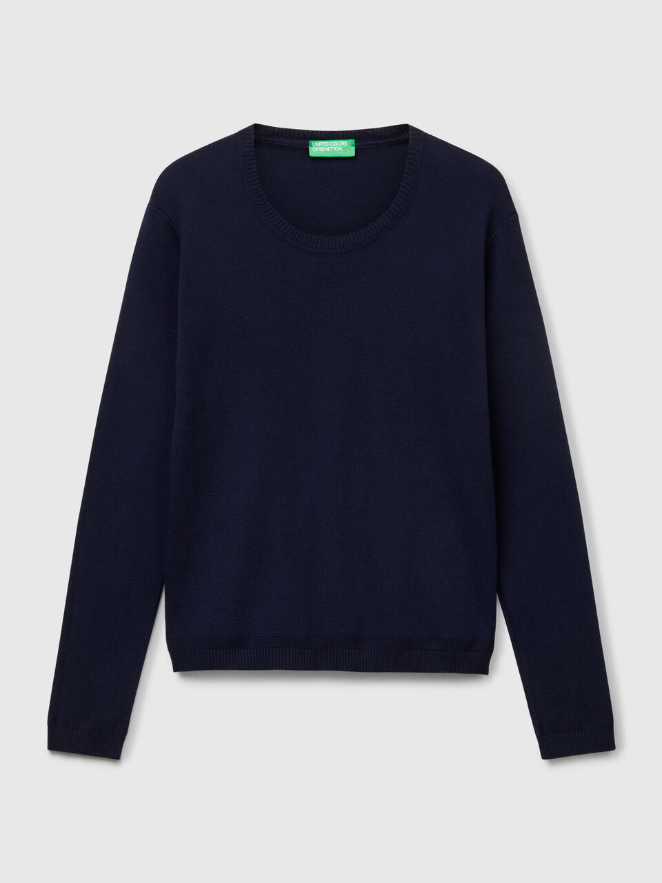 CREW NECK SWEATER IN PURE COTTON