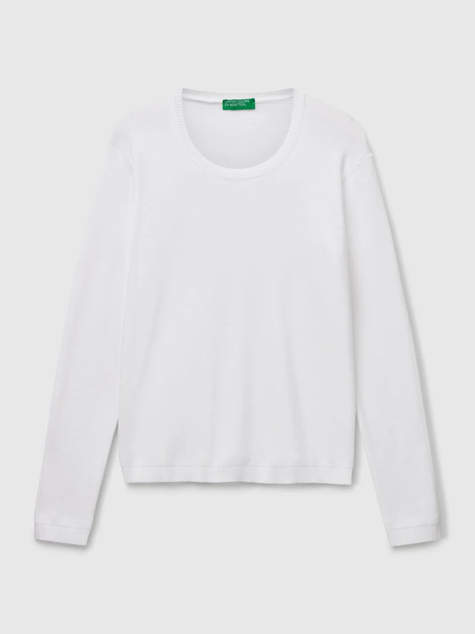 CREW NECK SWEATER IN PURE COTTON