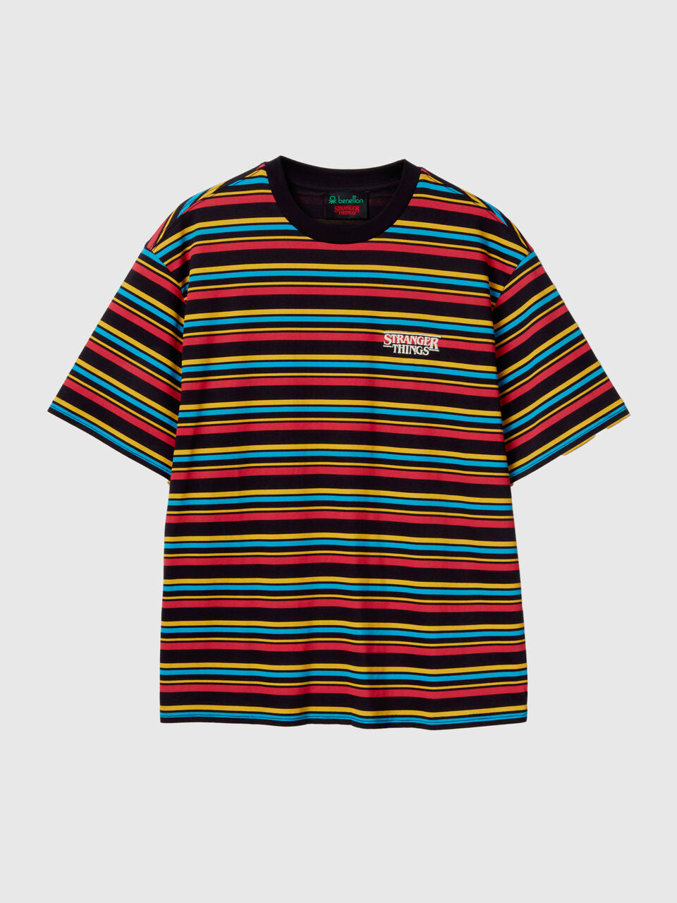 STRANGER THINGS STRIPED T-SHIRT