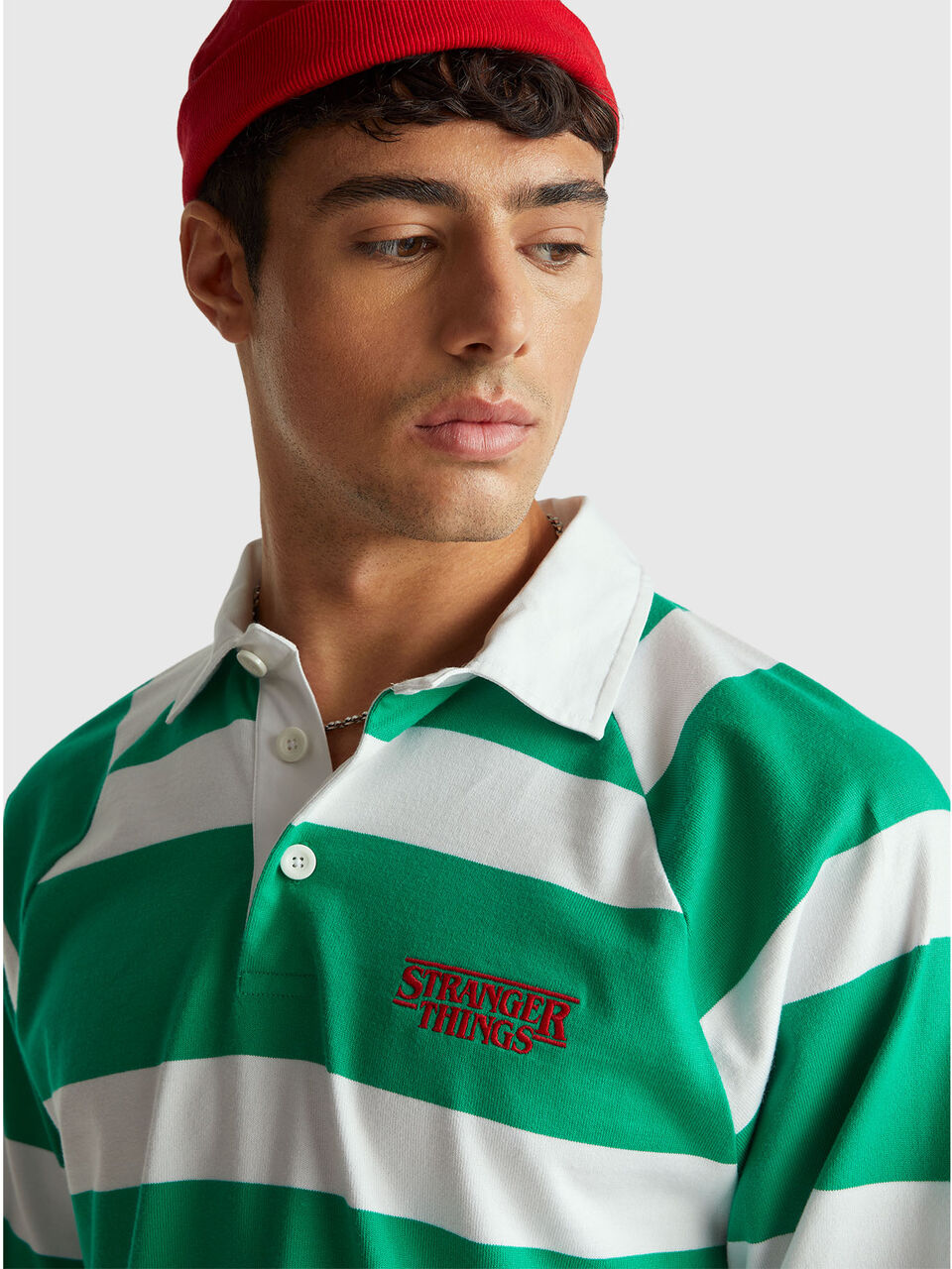 STRANGER THINGS STRIPED POLO