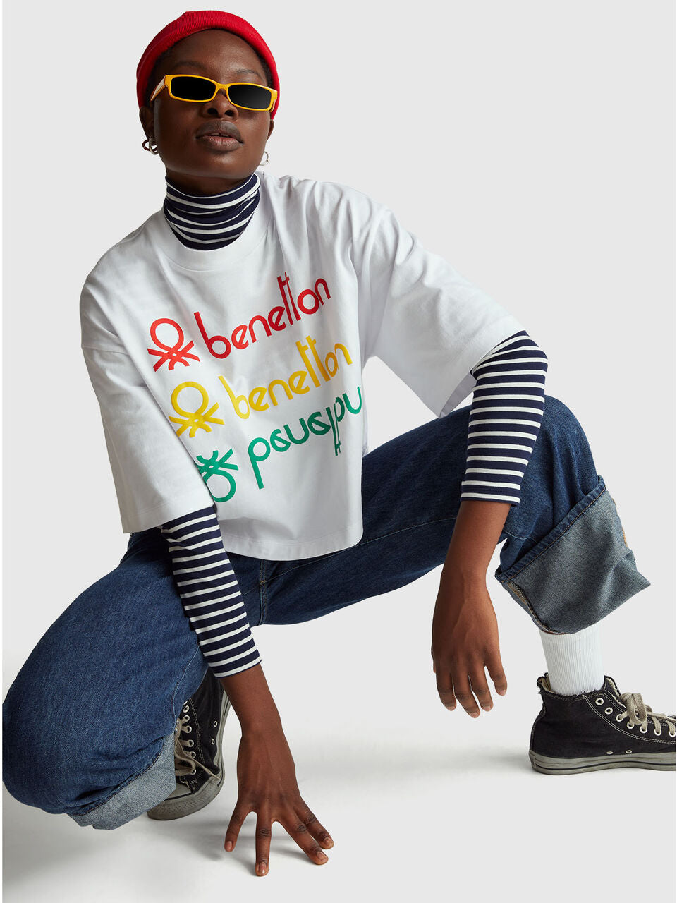 T-SHIRT WITH STRANGER THINGS PRINT